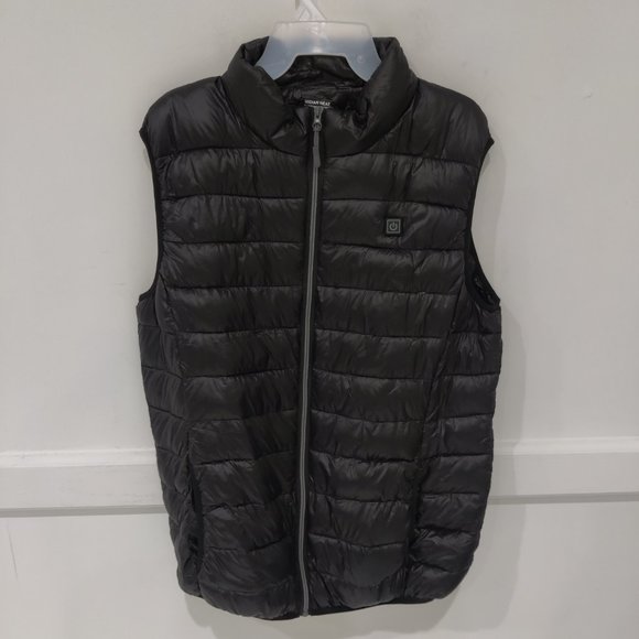 NWT Midian Heat Men's Lithium Battery Heated Puffer Vest Black Size 2XL O208 - Picture 1 of 2